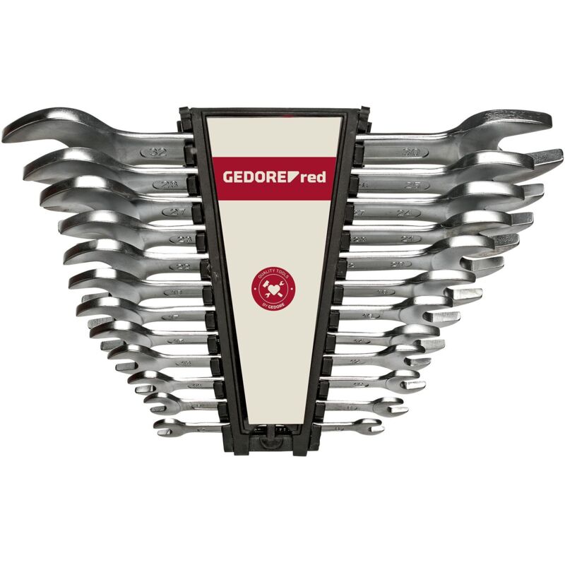 Gedore RED 3300960 Double open-end Spanner Set 12 Pieces 6-32 mm