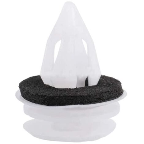 Kit de Clips de Garniture de Porte - Plastique - 50 pièces - Durable - Facile à Installer - Blanc