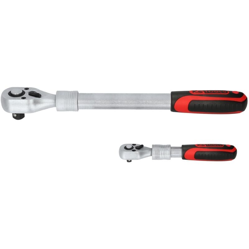 Kstools - Kit de cliquets réversibles télescopiques 1/4' + 1/2', 2 pcs