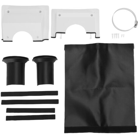 Kit de coffrage pour tubes HVAC, protection murale pour climatiseurs split - blanc, plastique, 23x17cm (2 éléments + accessoires)