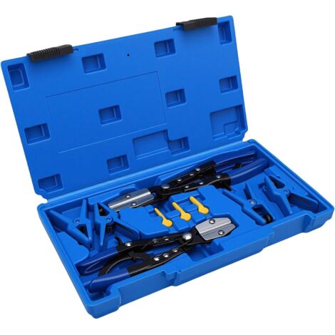 Kit de Colliers Serrage et Bouchons pour Conduite Carburant, Ensemble Pinces en Caoutchouc Métallique l'entretien des Tuyaux Flexibles, Comprend 9 Pièces les -