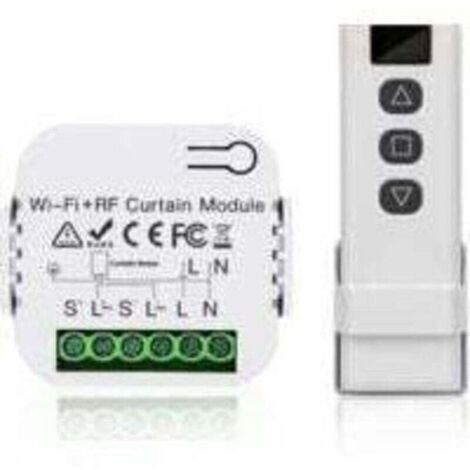 Kit de commande de volet roulant, commande du moteur de volet roulant, télécommande RF + module récepteur, portée jusqu'à 100 m, interrupteur pour volets roulants, stores, auvents
