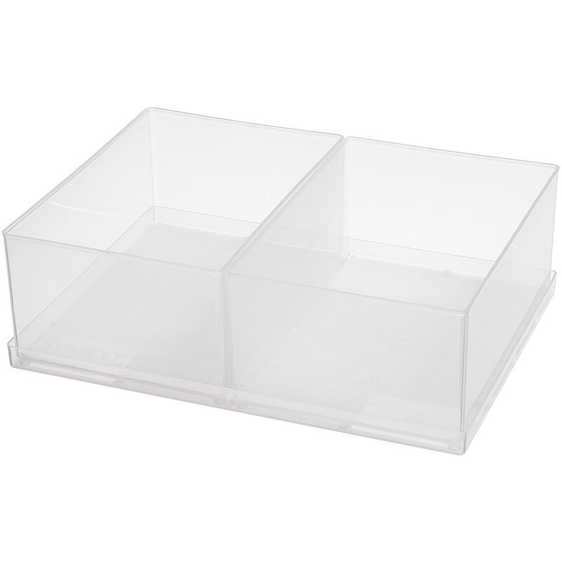 Raaco - 136556 godet 80 2XBA6-1 avec plateau, transparent