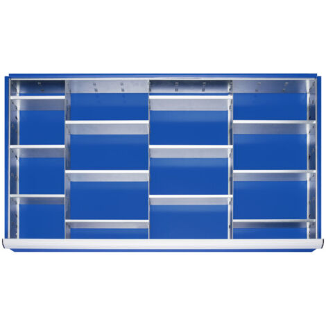 Kit de compartimentation Rau pour tiroirs Tiroir-XXL H 180-360mm 3 séparations + 12 parois enfichables