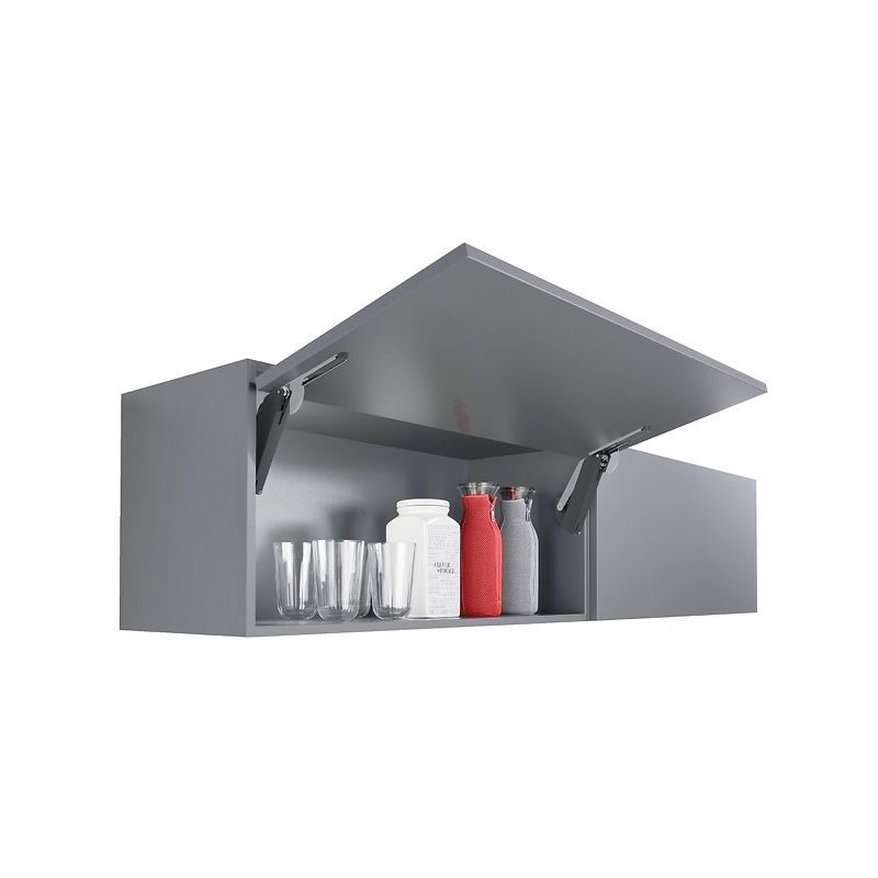 Kit de compas de relevage FREE SPACE Push to Open - ferrures droite/gauche, H225/650 mm - Force C- finition blanc - KESSEBÖHMER Kit de compas de relevage FREE SPACE Push to Open - ferrures droite/gauche, H225/650 mm - Force C- finition blanc - KESSEBÖHMER