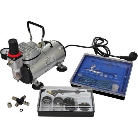 Kit Compresseur Airbrush As196a Professionnel Avec Trois Pistolets