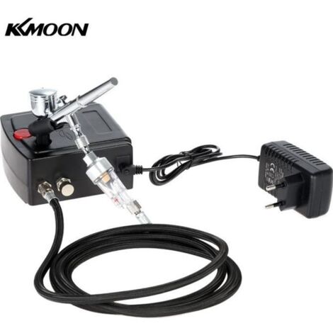 Kit de compresseur d\'air aérographe à alimentation par gravité professionnelle KKmoon 100-240V