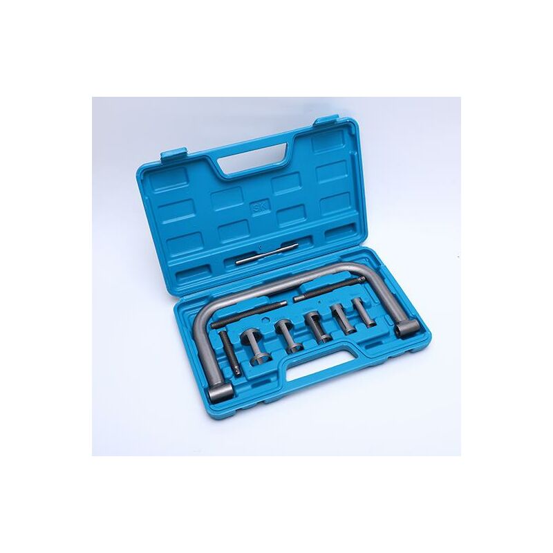 Kit de compresseur de ressort de soupape portable, 10 pièces,ensemble d'outils de réparation automobile, outil de compression de valve de serrage