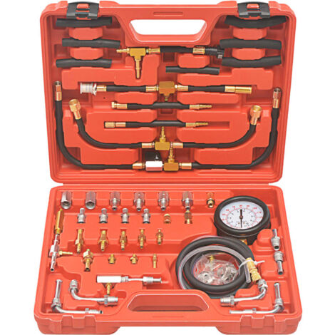 Kit de comprobador de presión de inyección de combustible para coches vehículos camiones talleres resistente rojo 020004266