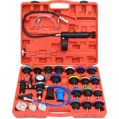 Kit de comprobador de presión de radiador de 28 piezas 020004270