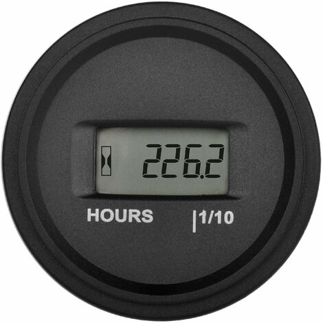 Kit de compteur d'heures numérique LCD, AC/DC 5 V à 277 V, utilisation pour tondeuse à gazon, tracteur, générateur, chariot de golf, club de voiture, compresseur de moteur et équipement à gaz,ladacèe