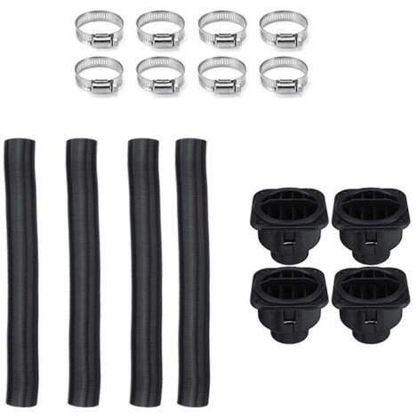 Kit de conduit de chauffage à air pulsé diesel 4 trous (4 x 42 mm) + 4 sorties d'aération