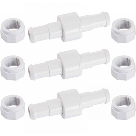 Kit de conector de manguera de jardín giratorio D20 de 3 uds con puntas D15 de 6 uds, Compatible con Robot de limpieza de piscinas Zodiac Polaris 180 280 380