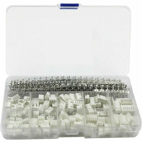 Kit de conector JST de 460 peças com caixa de conector macho JST-XH de 2,54 mm 2/3/4/5/6 e conector macho