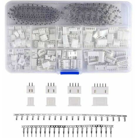 Kit de conector JST de 560 peças 2,54 mm JST-XHP 2/3/4/5 pinos de alojamento e pino macho fêmea conector de cabeçalho adaptador adaptador de soquete kit