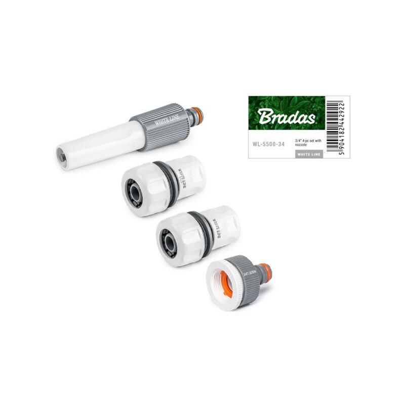 

Kit de conexión de manguera de jardín de 19 mm (juego de 4 piezas)