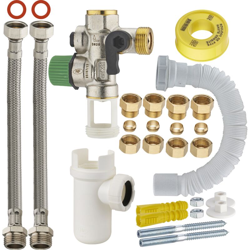 

Noyon&thiebault - kit de conexión fácil para calentador de agua con grupo de seguridad de teflón