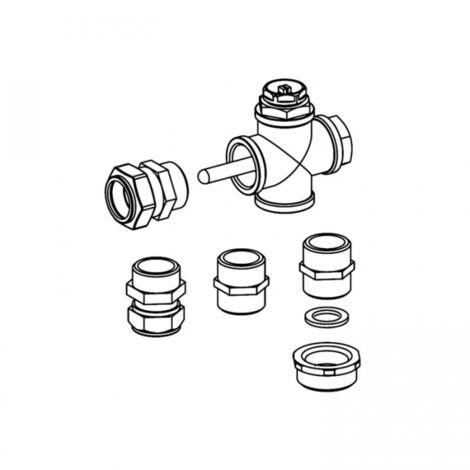 Kit de conexión para 1 colector plano CP4 XL/M - Immergas