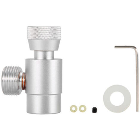 Kit de connecteur adaptateur recharge CO2 pour SodaStream – Métal durable – Compatible avec toutes les valves – Facile à installer