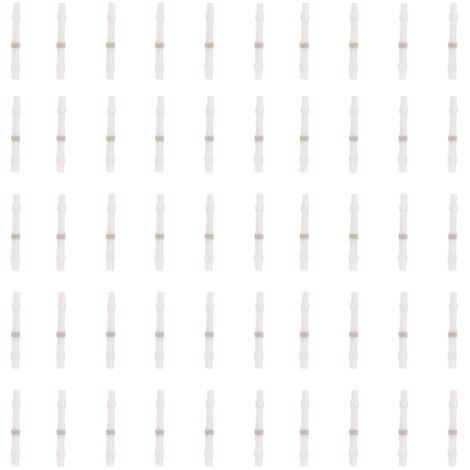 Kit de connecteurs de fil de soudure, Tubes thermorétractables, bornes thermofusibles étanches (SSTS11 blanc), 50 pièces