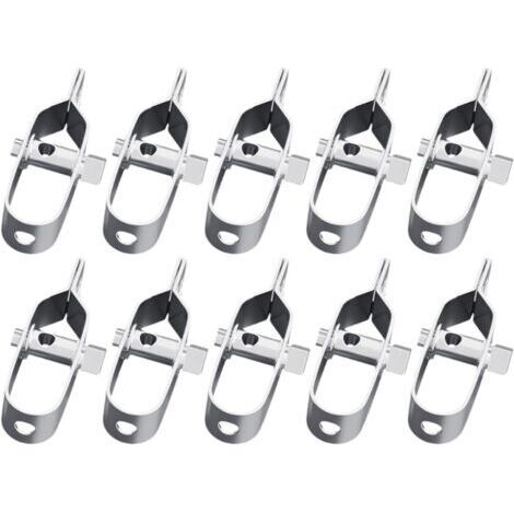 Kit de connecteurs de tendeur de Fil de clôture 10x, Accessoires de tendeur de Corde, de Fil pour clôture électrique de Ferme, 120mm