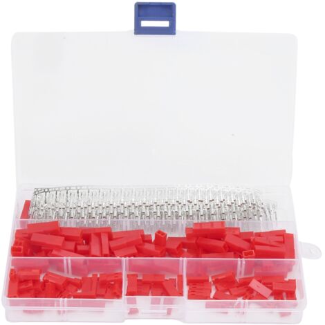 Kit de connecteurs électriques SYP avec bornes mâles/femelles isolées KJ030033, coque rouge