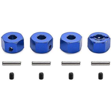 Kit de connecteurs hexagonaux 12 mm pour voiture RC MINI bleue