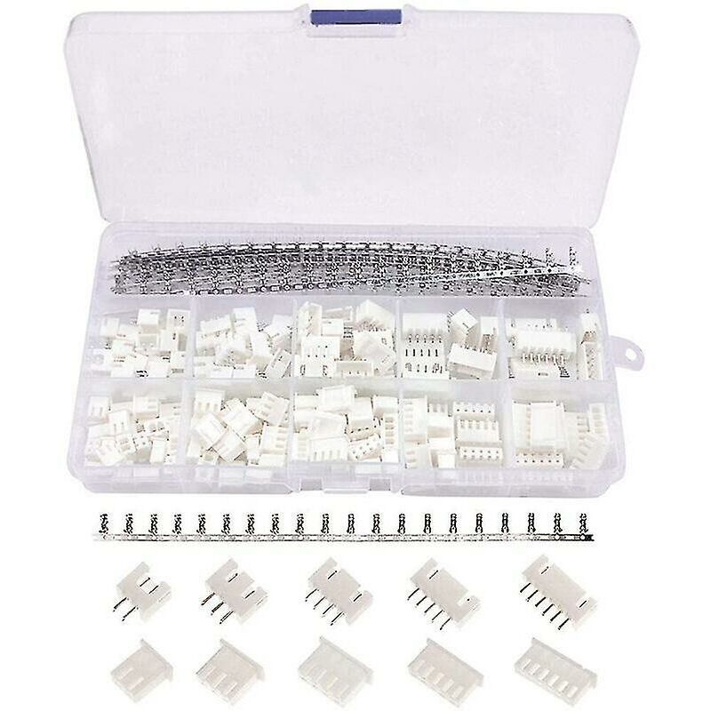Start - Kit de connecteurs Jst 460 pièces, Jstxh, connecteurs mâle/femelle 2/3/4/5/6 broches, bornes de connecteurs à broches femelles 2.54mm