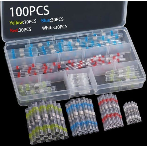 VICASKY 1 Set Paire Thermorétractable Connecteurs Électriques Kit  Connecteurs De Câblage Kit De Connecteur De Fil Connecteurs Bout À Bout
