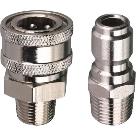 Kit de connexion rapide pour adaptateur de nettoyeur haute pression, connecteur fileté externe 3/8 pouce, mâle 5000 PSI
