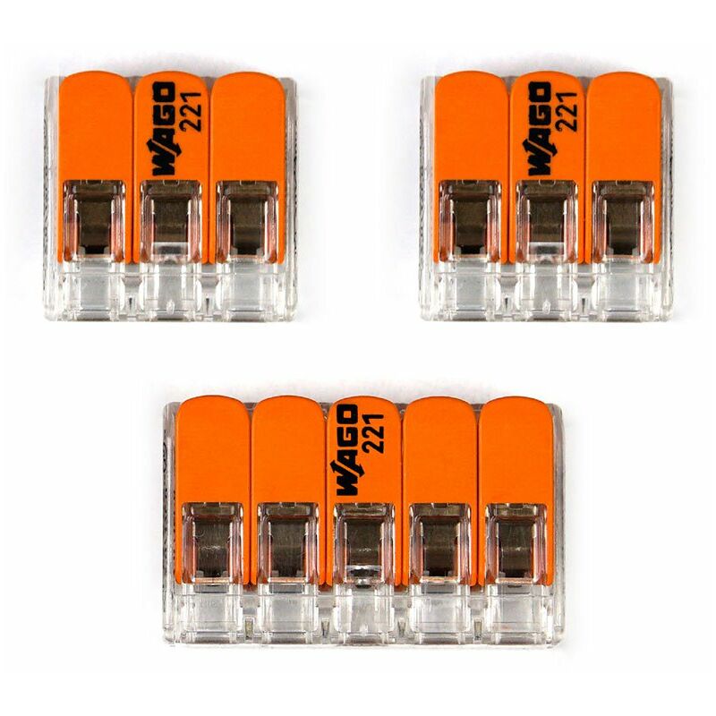Creative Cables - Kit de connexion WAGO compatible avec câble 3x pour Rosace à 2 trous