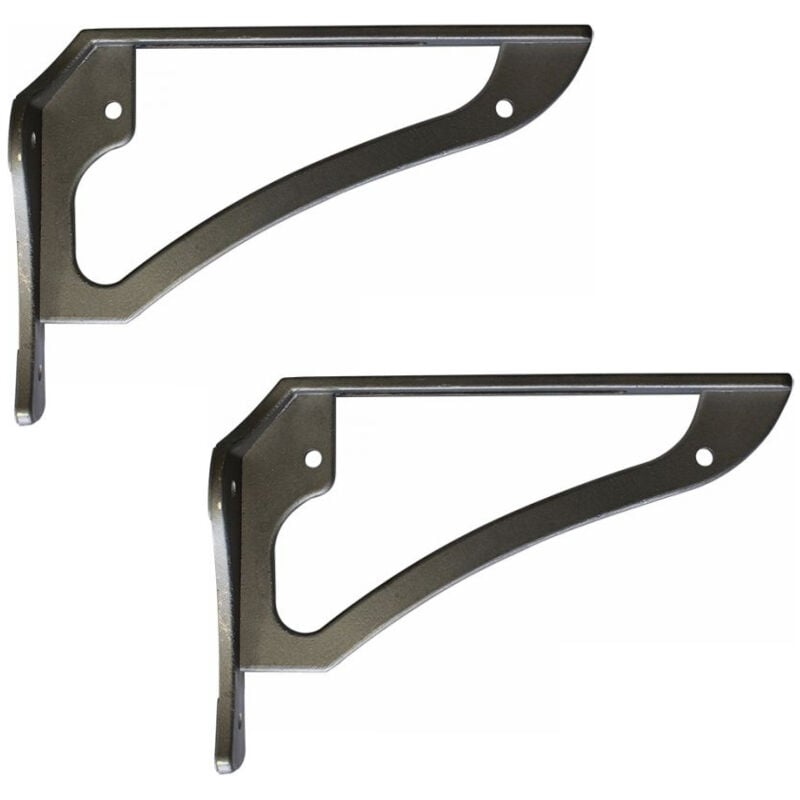 RAM - Kit de 2 consoles de lavabo en alu - Longueur 220 mm