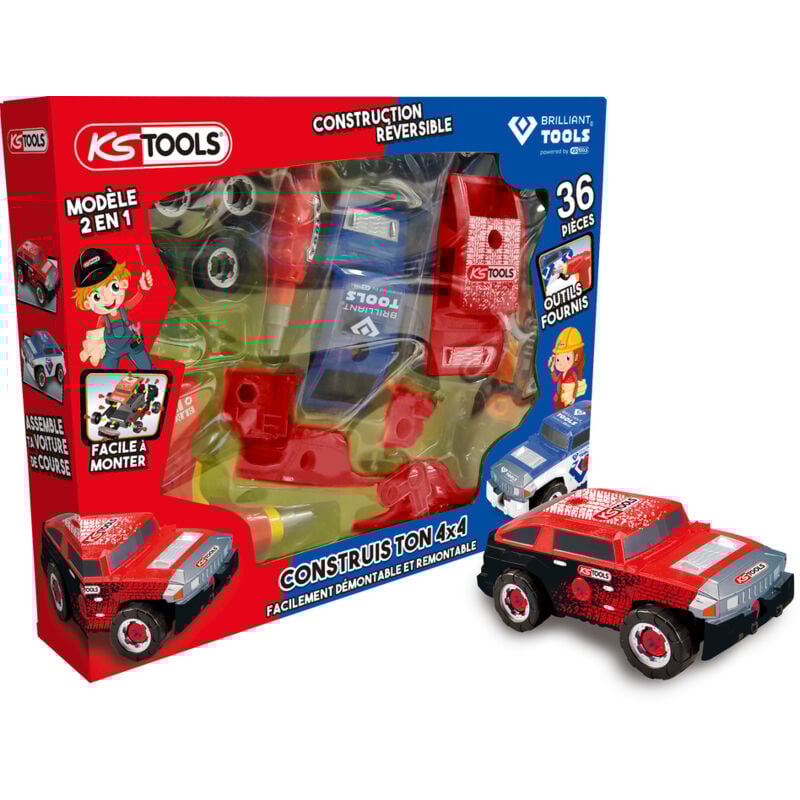 Kstools - ks Tools - Kit de construction voiture 4x4 pour enfant , 33 pcs - 100096
