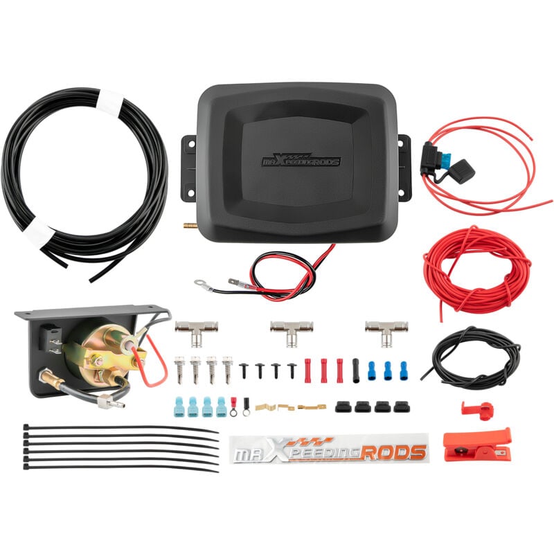 Maxpeedingrods - Kit de contrleur de panneau de jauge de compresseur de sac de sping à air Van