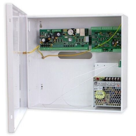 Kit de control de acceso 4 puertas, 0.2 A lectores, 1.0 A abrepuertas, TCP/IP