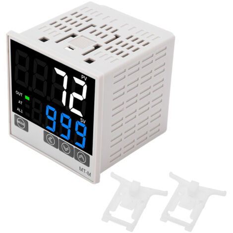Kit de contrôleur de température PID avec affichage numérique intelligent, régulation automatique pour fours et incubateurs, 100‑240V AC, dimension 72x72mm.
