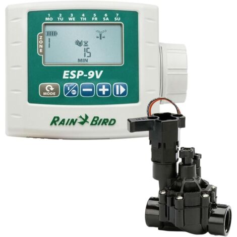 Kit de contrôleur d'irrigation Rain Bird ESP-9V 1 station (batterie) avec vanne  Offre exclusive