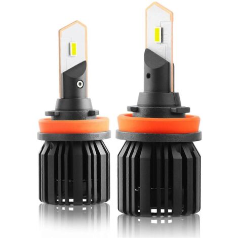 Kit de conversion complet avec 2 ampoules LED 50 W pour phares de voiture, étanche IP68, compatible avec les ampoules auxiliaires (H8/H9/H11). - AquaForge
