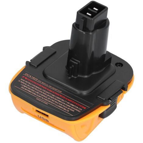 Kit de conversion d'adaptateur pour batterie 18V DCA1820 - Connecteur d'alimentation et accessoire de dock