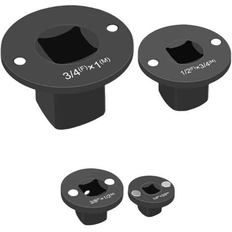 Kit de conversion d'impacts extra étroits - Taille simplifiée pour un espace restreint - Design antirouille avec adaptateur de douille stable en acier robuste