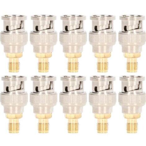 Kit de conversion d'instruments, 10 pièces, adaptateur coaxial RF, connecteur SMA femelle vers BNC mâle