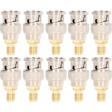 Kit de conversion d'instruments, 10 pièces, adaptateur coaxial RF, connecteur SMA femelle vers BNC mâle