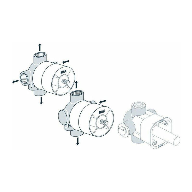 

Kit de conversión IDS 4/3 vías 1 3 salidas de agua mixta
