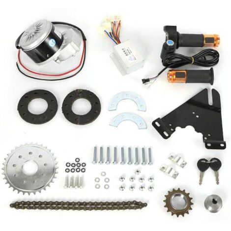 Kit de conversion pour vélo électrique, 250 W, 24 V, kit de conversion pour roue arrière, avec moteur sans balais et roue libre, adapté à la plupart des vélos