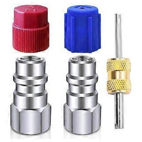 Kit de conversion R12 vers R134a, kit d'adaptateur de raccordement pour climatisation automobile, raccord femelle 1/4 pouce, pour réfrigérateur de climatisation automobile