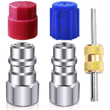 Kit de conversion R12 vers R134a, kit d'adaptateurs pour raccordement de climatisation -