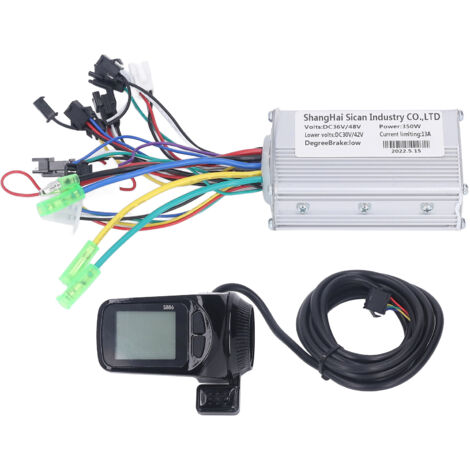 Kit de Conversion Vélo Électrique 36V 350W avec Moteur Brushless, Contrôleur et Écran LCD S886