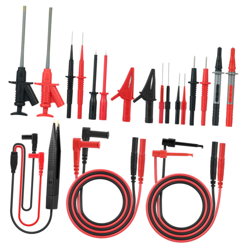 Lifcausal - Kit de cordons de test électroniques MK30 21 pièces Câble multimètre avec pinces crocodiles