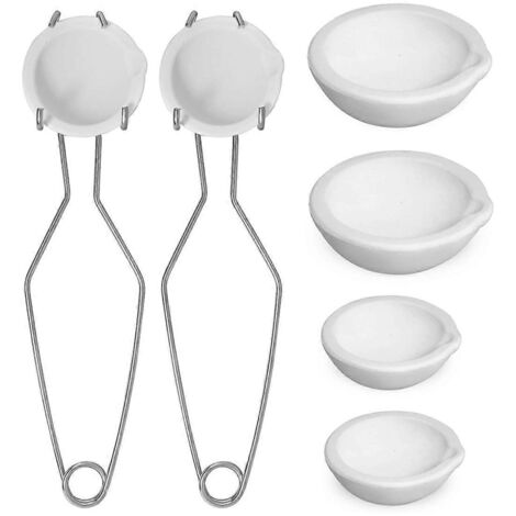 Kit de coulée par fusion de 8 pièces, comprenant des creusets en quartz de 2,3 pouces et de 2,8 pouces.