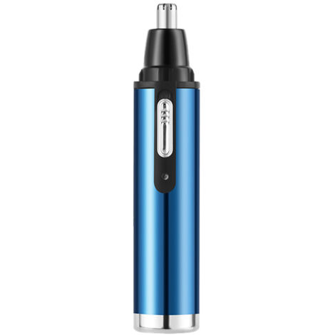 Kit de coupe-barbe 4 en 1 rechargeable USB sans fil portable 400mAh avec tondeuse à sourcils et nez bleu ciel